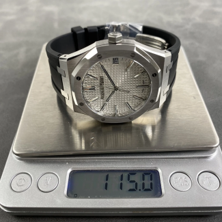DD공장 오데마피게 로얄오크 화이트 다이얼 스틸 러버밴드 41mm 15510